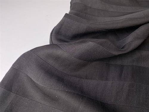 Vævet hør / viscose - eksklusiv smuk sort sag