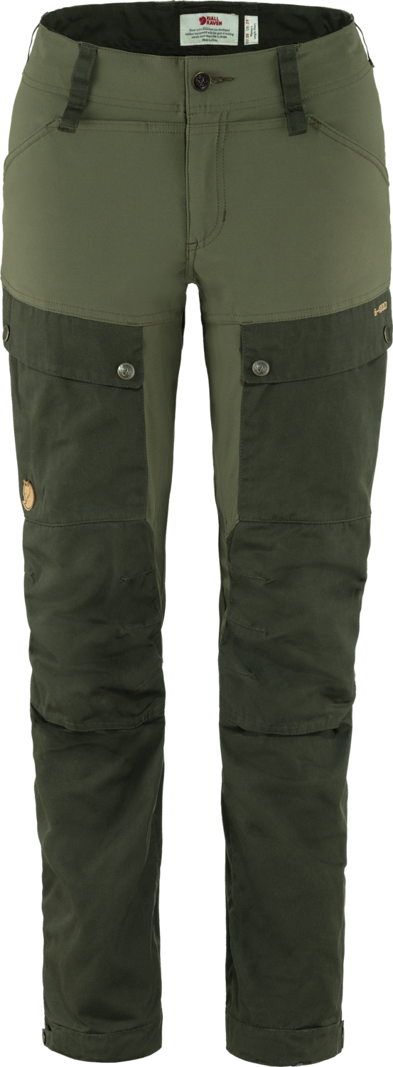 Fjällräven Women's Keb Trousers Deep Forest-Laurel Green, 40 Short