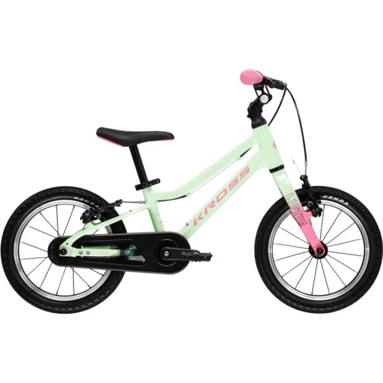 Barncykel Kross Liftie 14 Mint/Pink 14" 2026