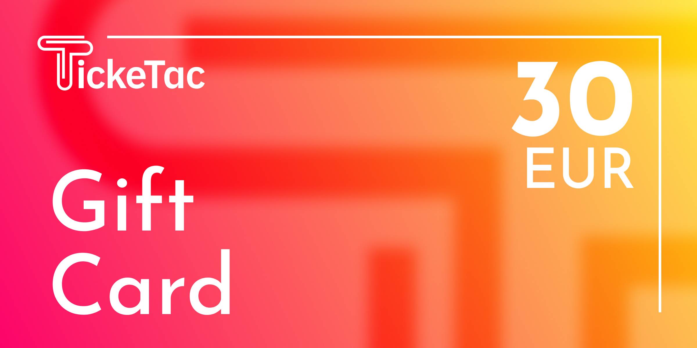 Ticketac Gift Cards 30 EUR - Standard