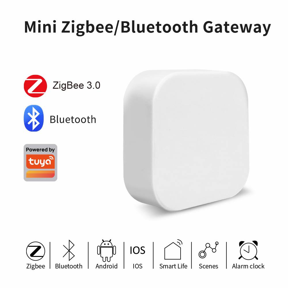 Lincukoo Tuya Zigbee/Bluetooth Gateway Smart Wireless Hub Gateway Connect 128 Zigbee Devices Multi-mode Gateway Home SmartLife