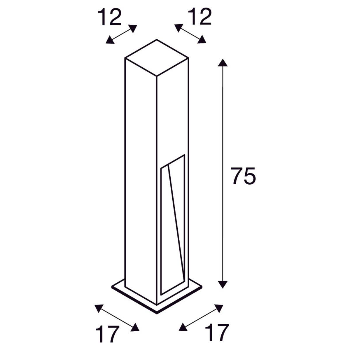 Arrok Stone Granit pullert SLV - 75 cm
