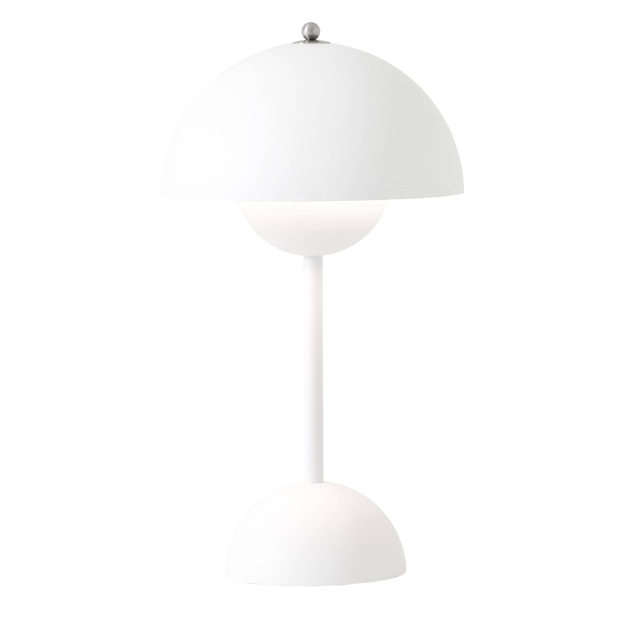 Flowerpot VP9 Bærbar Lampe af Verner Panton Matt White.