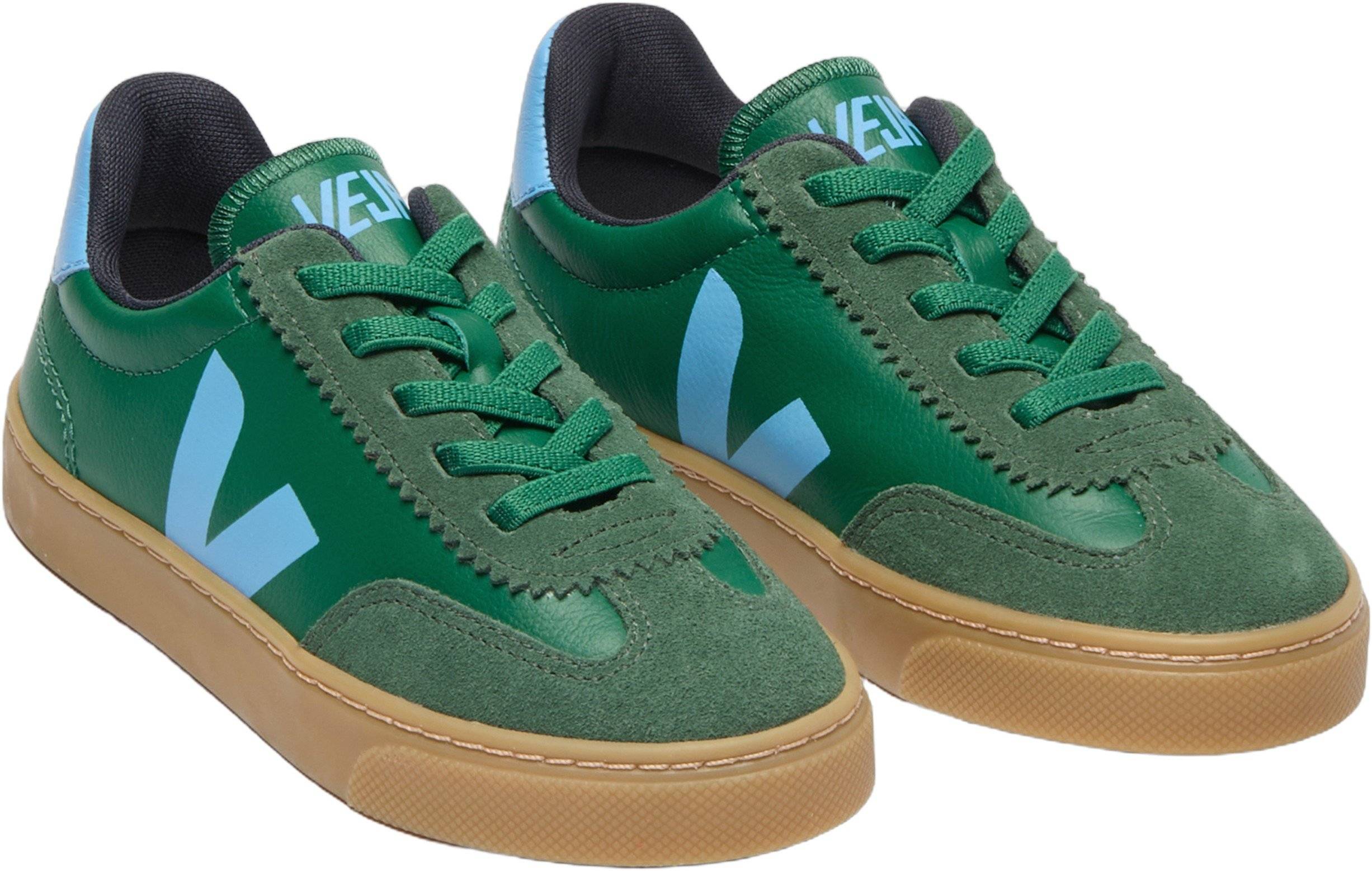 Veja Small Volley Golf_Aqua_Natural Sneakers Str 33 - Bomuld hos Magasin.