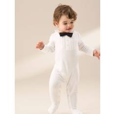 Angel & Rocket Harry White Smart 100% Cotton All-in-One5662cm