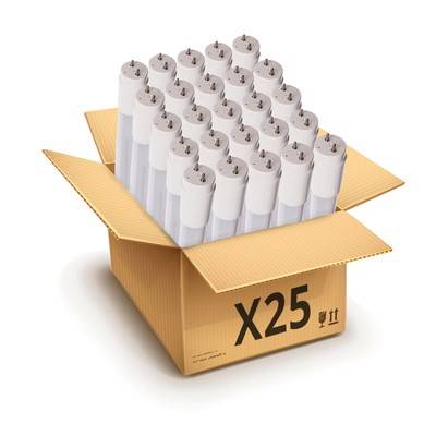 25x 60cm / 9W premium LED-lysör - Glas - Dimbar : Inte dimbar, Kulör : Kall