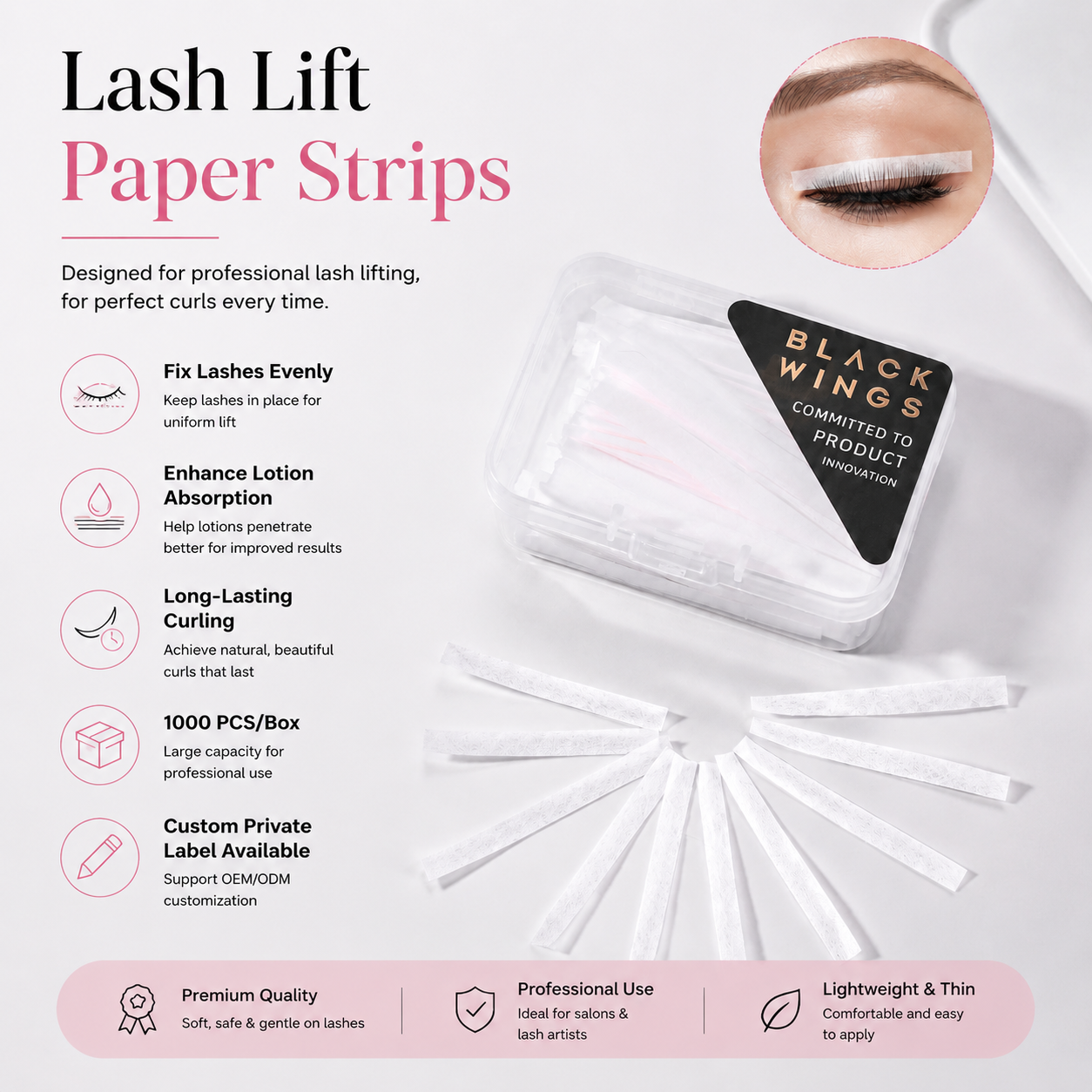 Eyelash Perm Paper Eyelash Curler Makeup LashLifting Tools Lashes Rods