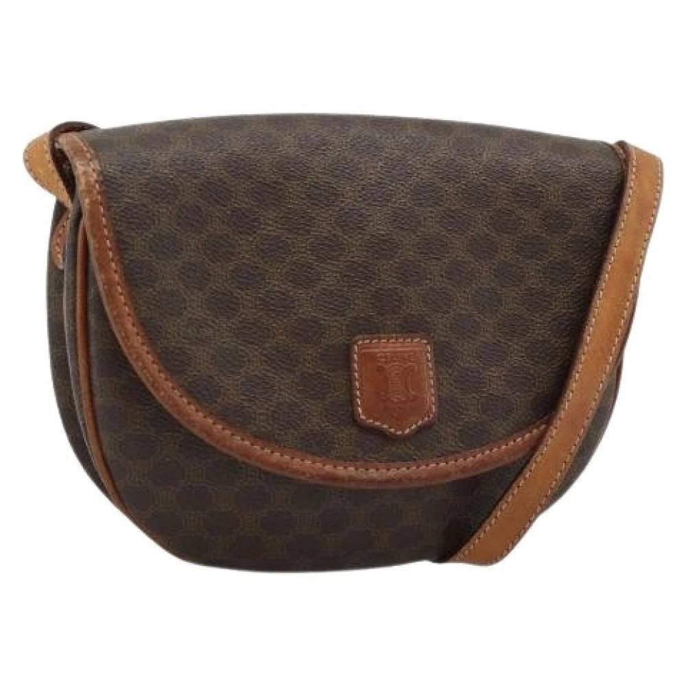 Celine Vintage Pre-owned Vintage Canvas Shoulder Bag - Vintage - Dame - Brun - ONE SIZE - Uld