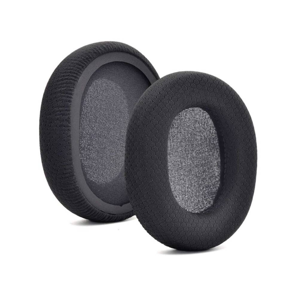 Ekstra komfort reserveørepuder til Steelseries Arctis 3 5 7 Pro, blødt, åndbart stof, støjisolering, højdensitetsskum (2 stk.)