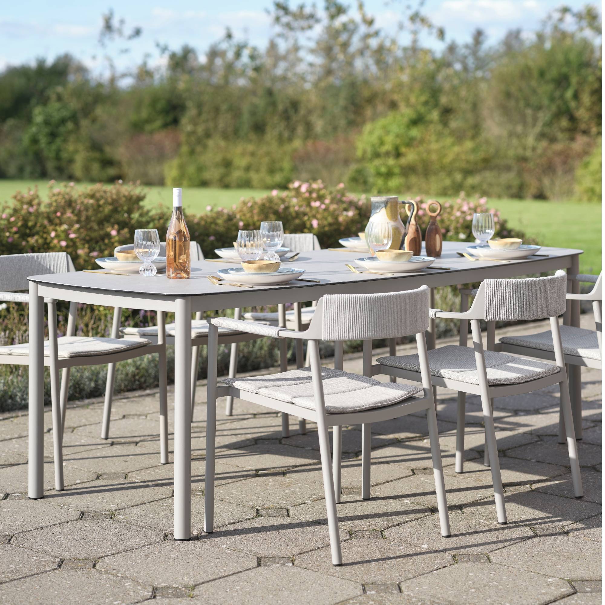 Crete havebord L220 cm.