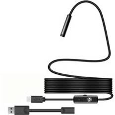 5.5mm öronsked borescope 6 led övervakningsdatorer inspektionskamera usb endoskop bärbar ip67 realtidsvideo - 1m