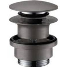 hansgrohe Push-Open bundventil 1 1/4'', børstet sort krom