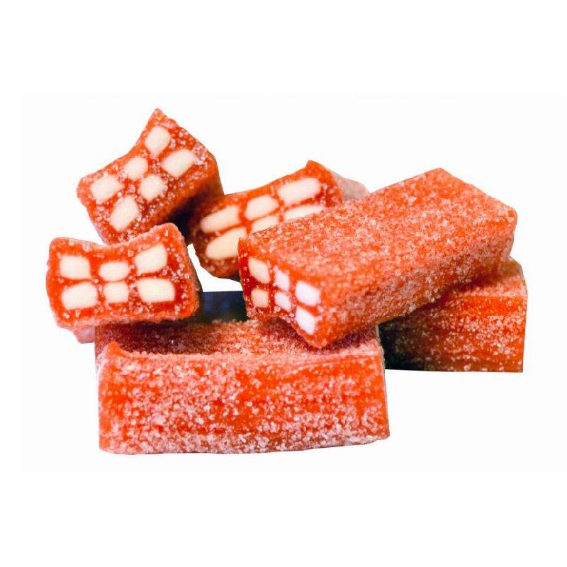 Sockrad Tegelsten Jordgubb 50 g