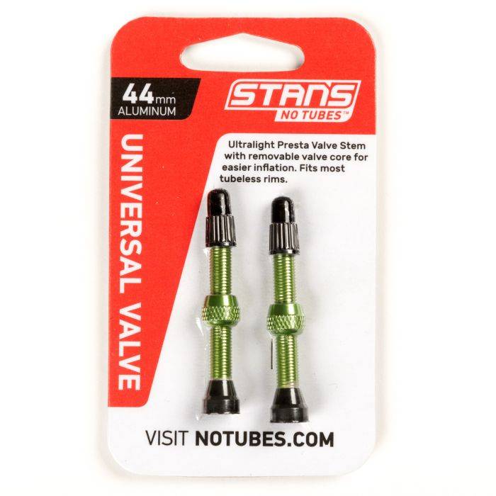 Stan's Tubeless ventilsæt ALU presta 44 mm (Green)
