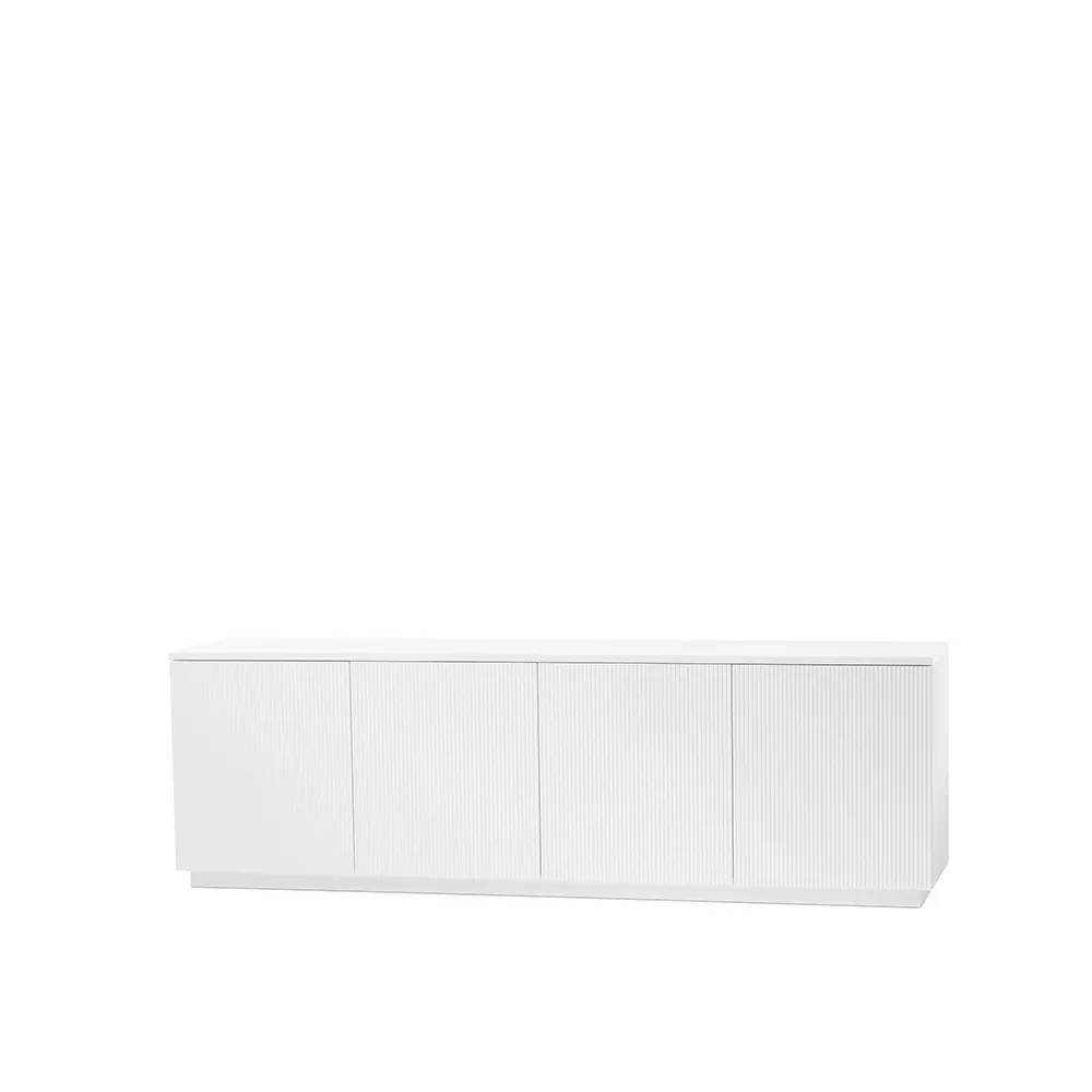 A2 Beam sideboard hvid lak, hvid sokkel.