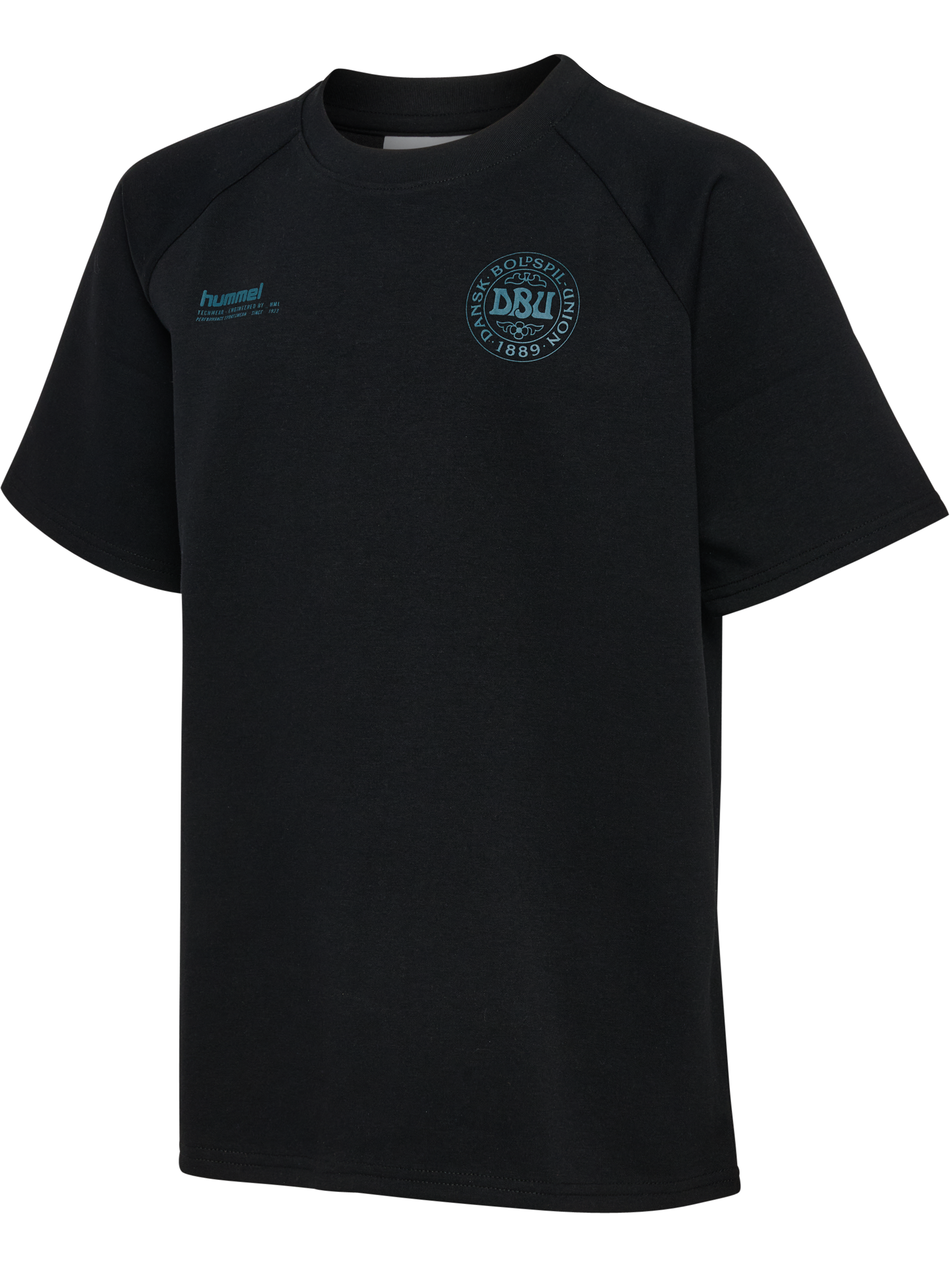 Hummel - DBU 26 Travel Tech T-shirt S/S Kids | Sort | T-shirt | Børn | Str: 140 - Hurtig levering 1-2 hverdage