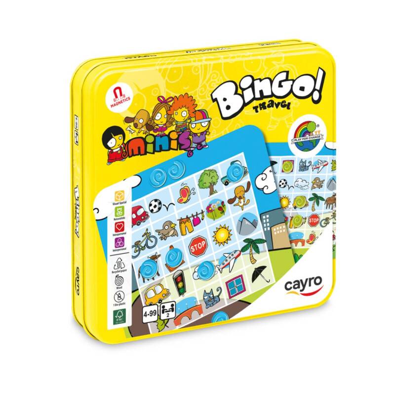 Cayro – Bingo Travel – Spiel im Reiseformat – Brettspiel für Kinder...