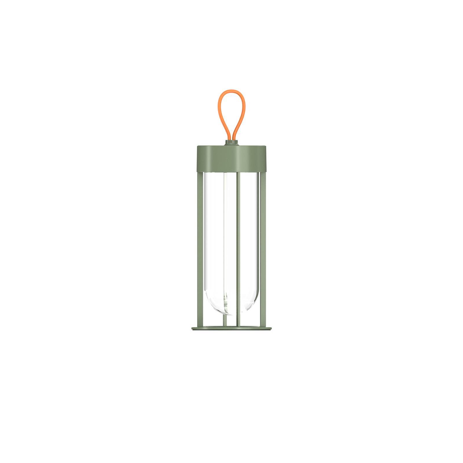 Flos Architectural FLOS In Vitro Unplugged LED-lampe lysegrøn 3.000 K Unplugged, dæmpbar, Grøn, Aluminium, Design