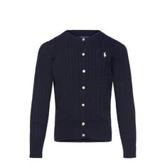 RALPH LAUREN KIDS Mini-Cable Cotton Cardigan |Marinblå |124-128