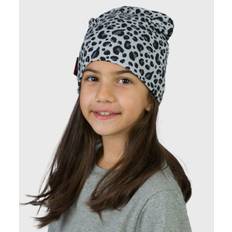 Baggy Hat Black And Grey Animal Print