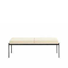 Artek - Kiki Bench 2-sits, Läder L1, Dark Brown - TV-bänkar - Ilmari Tapiovaara - Brun - Läder/Metall