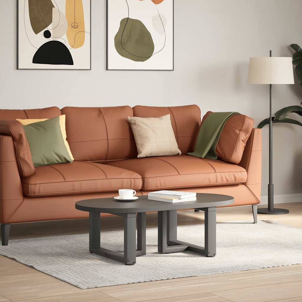 vidaXL sofabordsben T-formet 2 stk. antracit 50x25x(30-31) cm stål