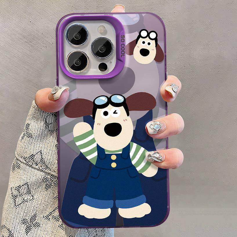 Applicable To Nova12 Huawei Mobile Phone Case Vivos17 Cute Boss Dog Opporeno9 Color Silver Matte Xiaomi 13 Xiaomi 12PRO
