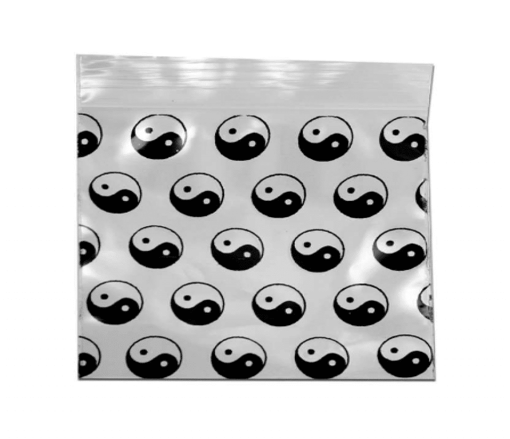 Lynlåsposer YinYang 50x50mm 100 stk