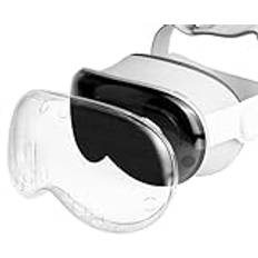 SOULWIT Uppgraderat TPU Skyddsfodral för Apple Vision Pro - VR-headsetskärmskydd, Hållbart & Slim Fit Tillbehör, Utan att Påverka Spårningsskanningar (Genomskinlig)