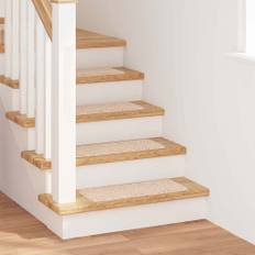 vidaXL Skridsikre Trappemåtter 15 pcs Creme 60 x 25 cm PP