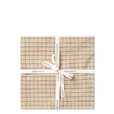 STUDIO FEDER Livia Stofserviet |Beige |40X40 cm