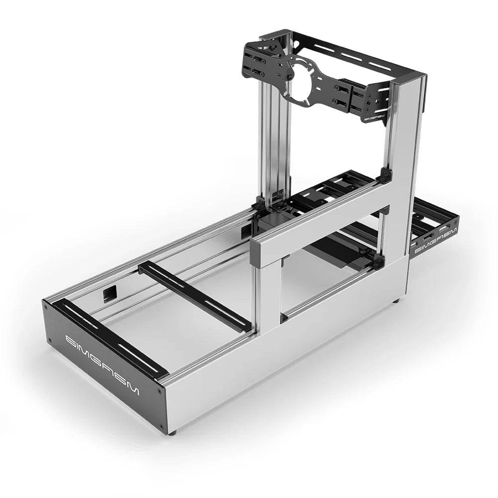 SIMGASM | Pro Aluminum Sim Racing Cockpit - Front Mount / Silver