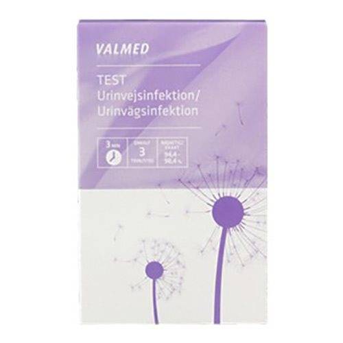 Urinvejsinfektionstest - Hjemmetest - 3 stk. Bedst før 5/25