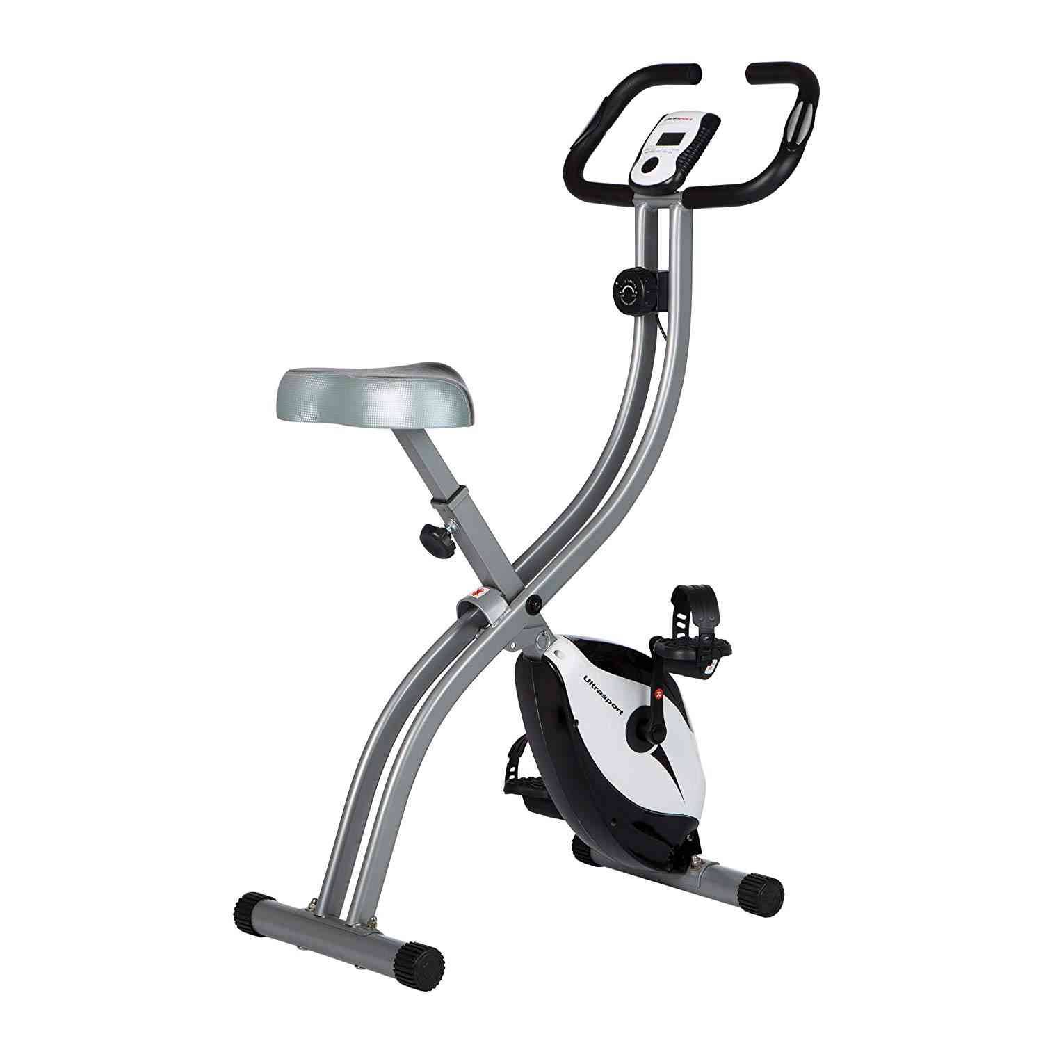 Ultrasport F-Bike Motionscykel Advanced - Sammenklappelig Sort