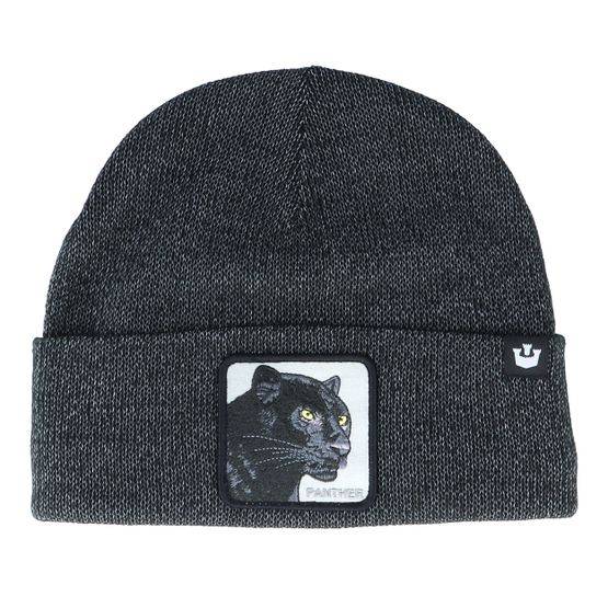 Goorin Bros. - Svart cuff Beanie - Night Panther Reflective Black Cuff @ Hatstore