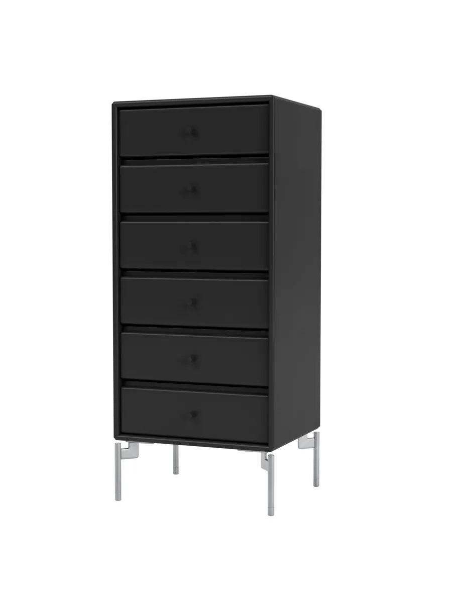1362 Skuffemodul inkl. ben fra Montana Black / Krom - Jacobsen Plus