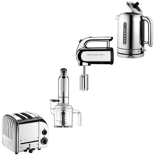 Dualit - Classic Rostfri - Brödrost. + Vattenkokare + Elvisp + Stavmixer