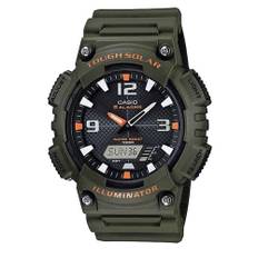 Casio Tough Solar Ana-Digi Quartz Watch AQ-S810 Series Men's Overseas Model (Military Green AQ-S810W-3AV)