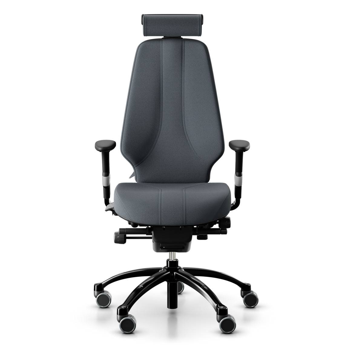 Kontorsstol RH Logic 400 Elite 24/7, Tyg Grey (Select SC60003), Nackstöd Ja, Armstöd Ja, Fotkryss Svart