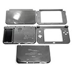 New3DSXL Extra skal höljesfodral mörkgrå 5 st set ersättning, för nya 3DS New3DS XL LL, 3DSXL 3DSLL New3DSLL-konsoler, svart grå yttre hölje övre / botten skyddsplattor frontplatta