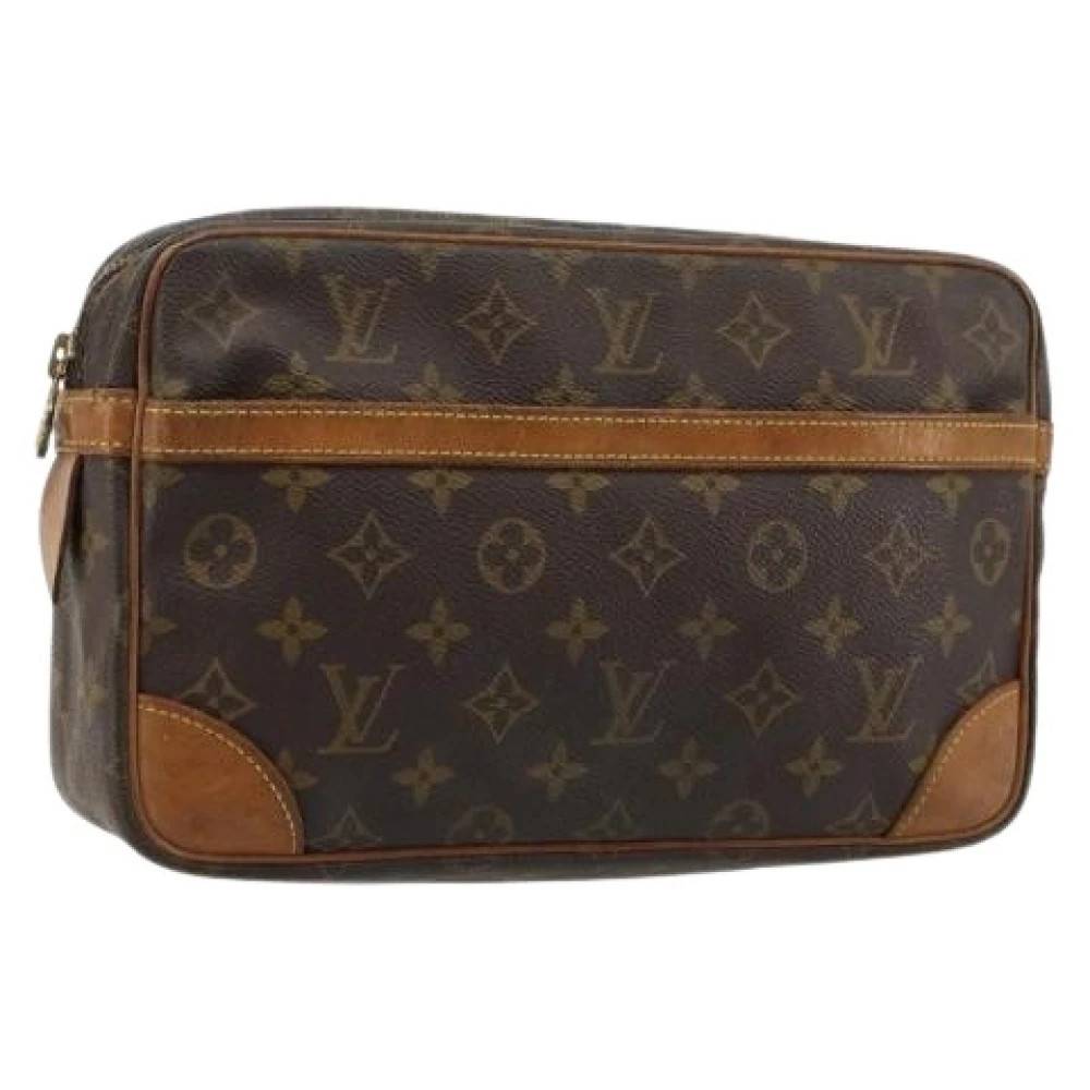 Louis Vuitton Vintage Pre-owned Clutch Taske - Vintage - Dame - Brun - ONE SIZE - Læder
