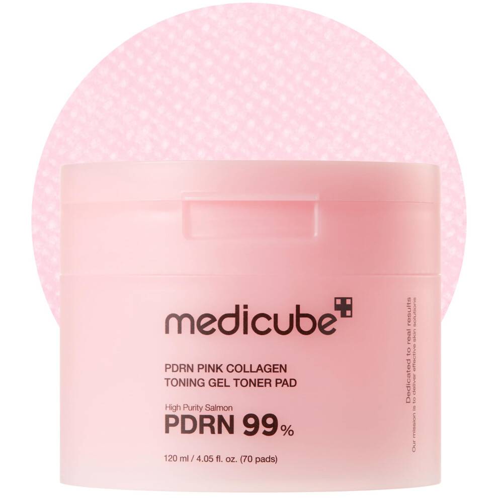 Medicube, PDRN Pink Collagen Toning Gel Toner Pad, 70 Pads