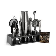 VEVOR Cocktail Shaker Sæt 13 Dele Bartender Kit Rustfrit Stål Barværktøj Gunmetal