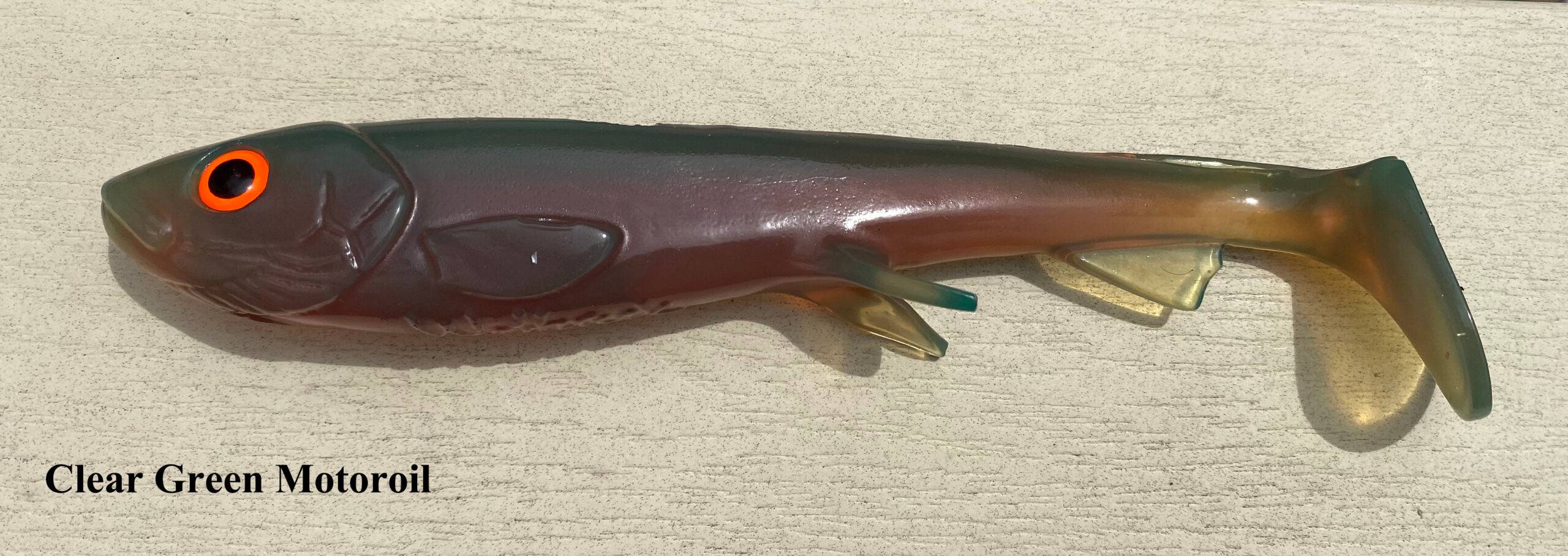 Wolfcreek Shad Handmade 24cm (VÄLJ FÄRG: Clear Motoroil)