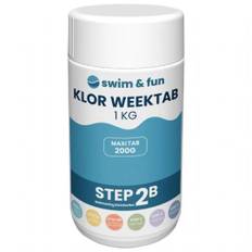 Langsomklor 200gr tablet 1 kg weektab Swim & fun 1737