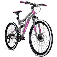 Bergsteiger Kodiak 24 Zoll, 26 Zoll, 29 Zoll Mountainbike, Scheibenbremse, 21 Gang-Schaltung, Vollfederung, Fully MTB für Jungen, Mädchen, Damen & Herren