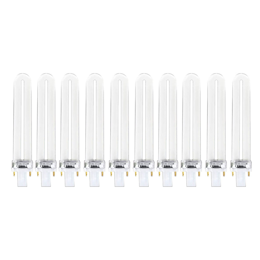 10 stk. 9w negle UV-maskine 365nm lampe pære rør