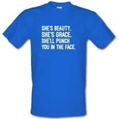 She's Beauty. She's Grace. male t-shirt.