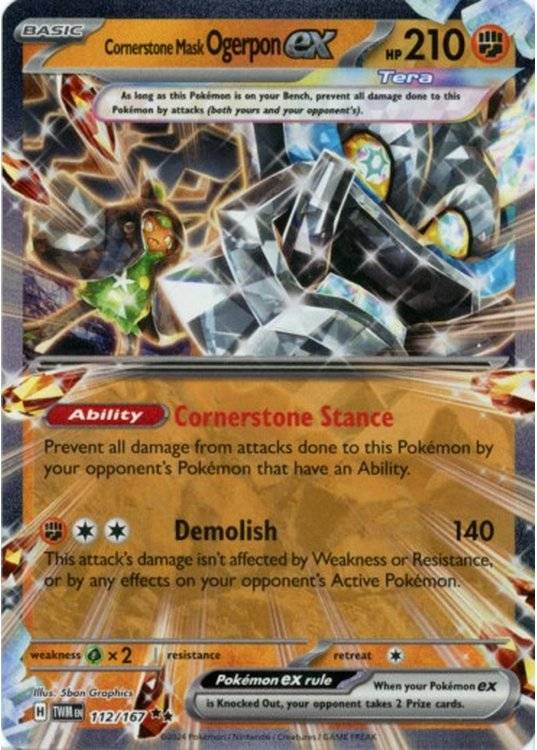 Cornerstone Mask Ogerpon ex - 112/167.
