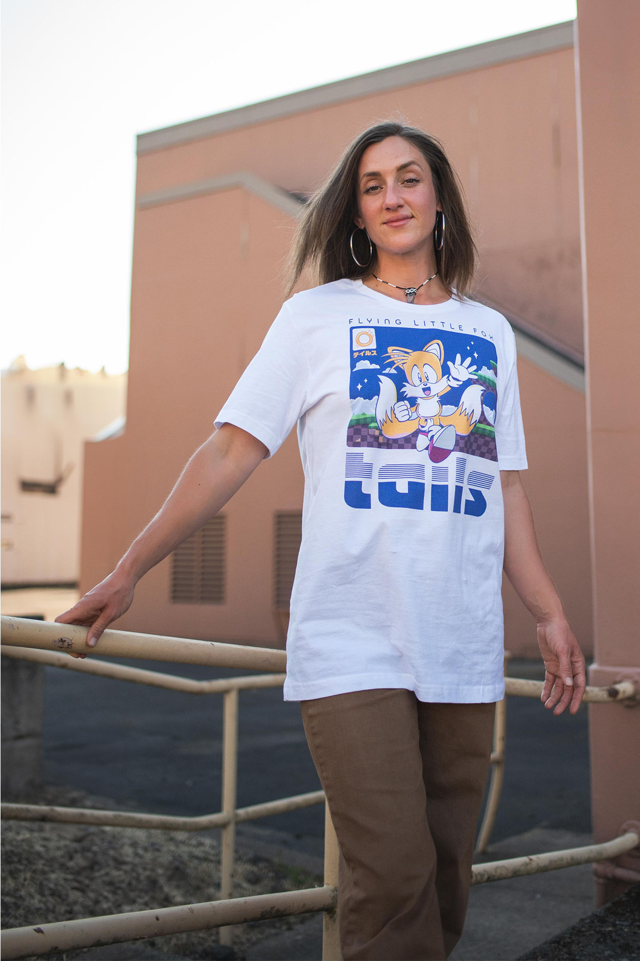 Sonic the Hedgehog: Tails Flying Little Fox Tee - M